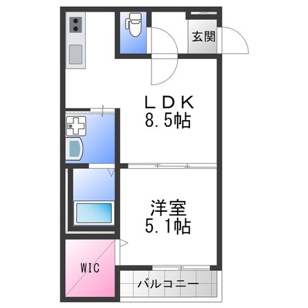 吉田駅 徒歩7分 2階の物件間取画像